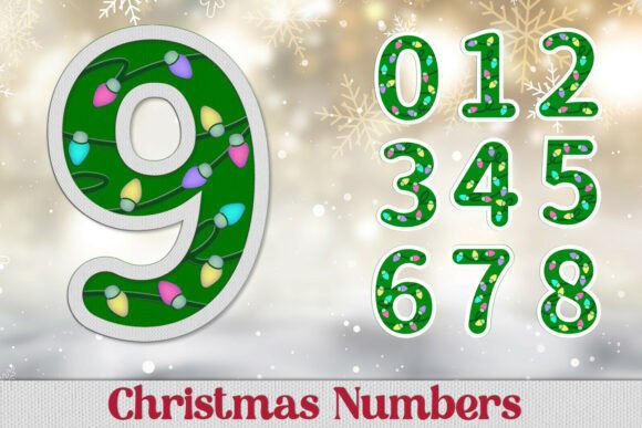 3D Layered Christmas Numbers for Laser Cutting & Winter Projects