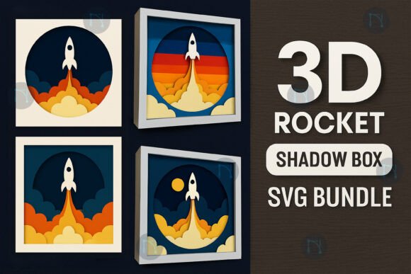 3D Rocket Shadow Box SVG Bundle Review