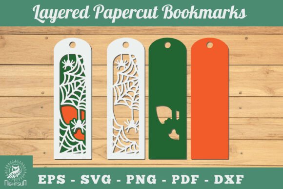 3D SVG Halloween Spider Web Bookmarks Review