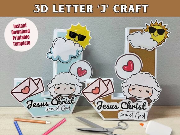 3D SVG Kids Crafts: Letter J Review