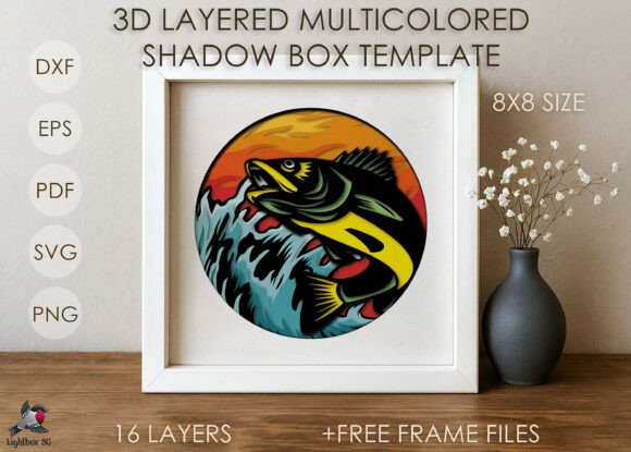 3D SVG Sea Fish Shadow Boxes Review