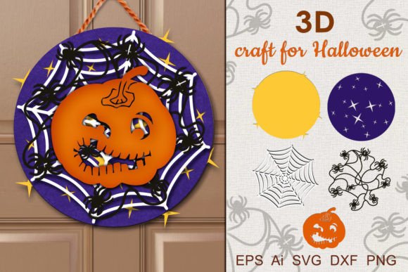 3D SVG Shapes for Halloween Branding