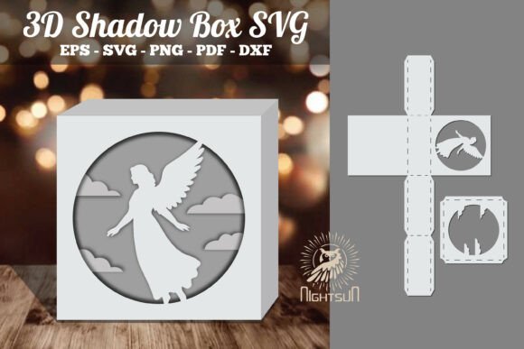 Angel 3D Papercut Shadow Box SVG 4: A Designer’s Review