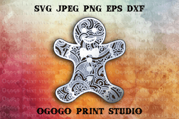 Christmas 3D SVG: Gingerbread Man Mandala Review