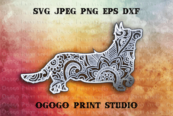 Corgi 3D SVG Shapes for Branding