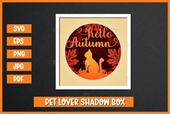 Fall 3D SVG Cat Shadow Box Review