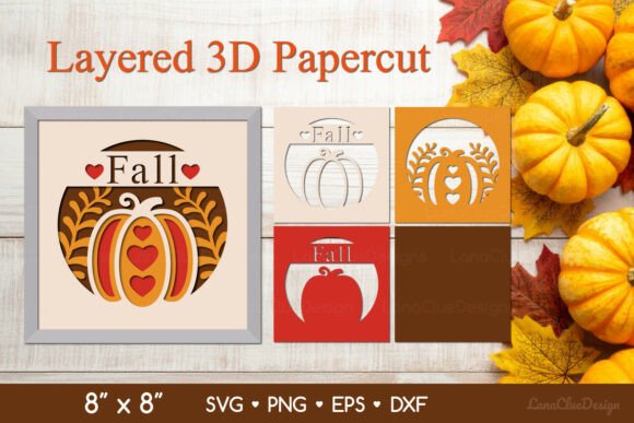 Fall 3D SVG: Pumpkin Shadow Box Review
