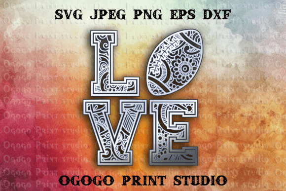 Football Love SVG: 3D SVG Shapes for Branding