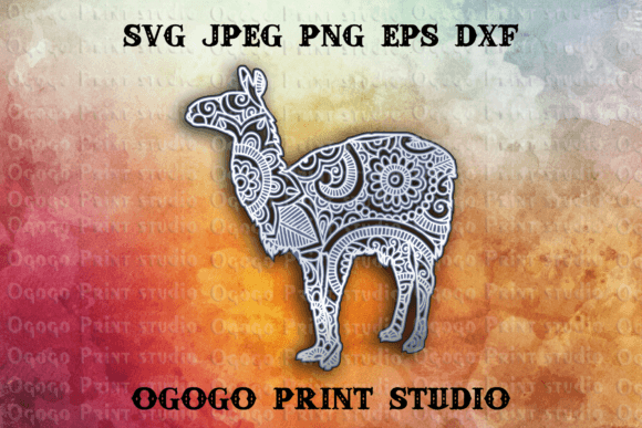 Llama 3D SVG for Other Craft Niches