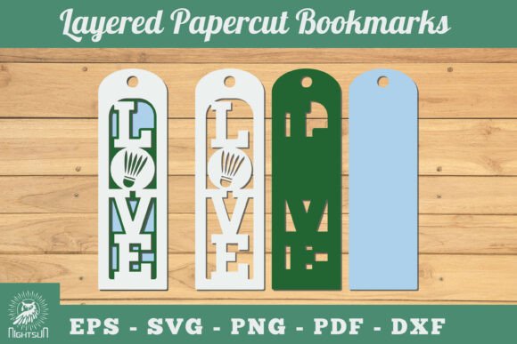 Love Badminton 3D Papercut Bookmarks SVG: A Sports Design Review