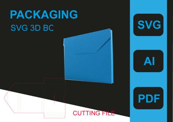 Mailer Box 3D Shadow SVG: Perfect Objects & 3D SVG