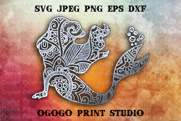 Mermaid SVG: 3D SVG for Fantasy And Fairy Tales