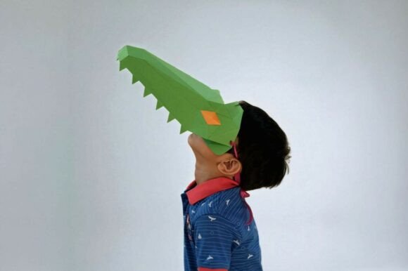 Mosasaurus Mask: 3D SVG for Other Crafts