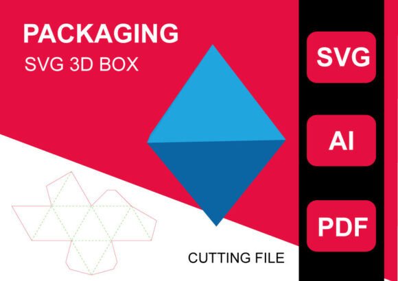 Platonic Solid Pyramid Box 3D Shadow SVG Review