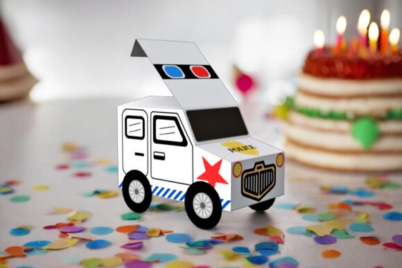 Police Car Favor 3D SVG Shapes Review