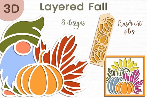 Review: 3D Layered Fall Gnome SVG & Pumpkin Set
