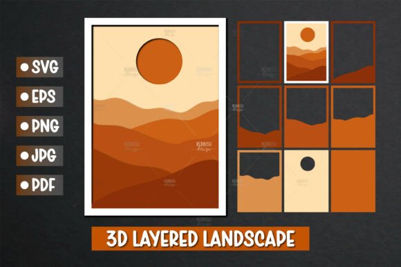 Review: 3D SVG Ornaments for Hills Scene