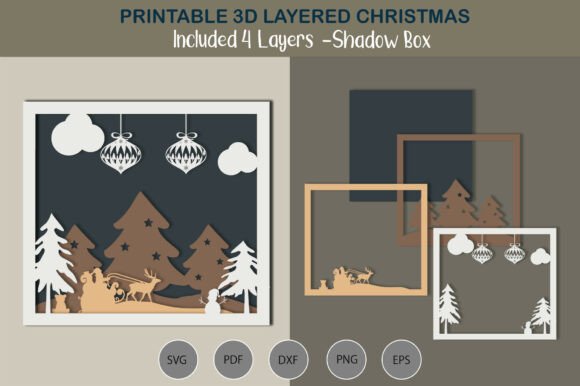Review: Christmas Tree with Ornaments 3D Layered Design