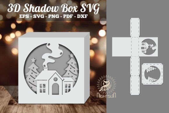 Reviewing Christmas House 3D SVG Shadow Boxes